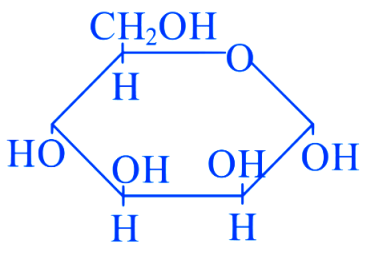 The correct representation in six membered pyranose form for the ...