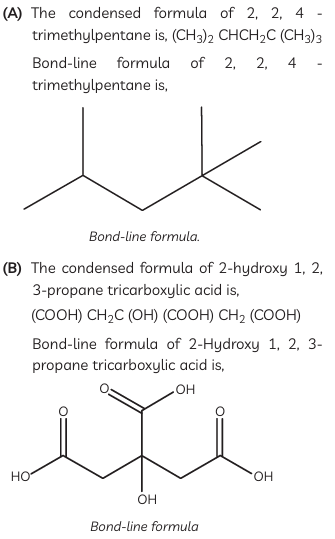 Give condensed and bond-line structural formulas and identify the ...